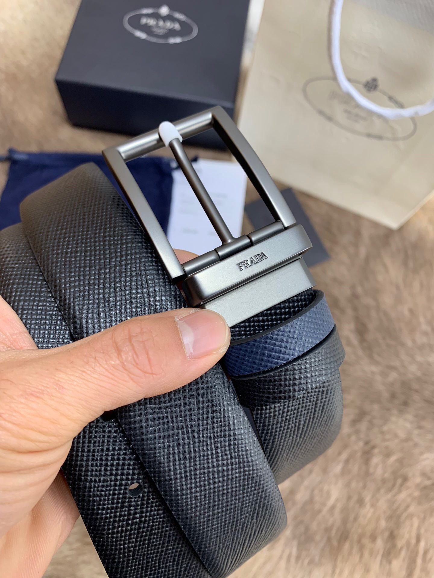 프라다 2022 남성용 벨트 PD001 BT1