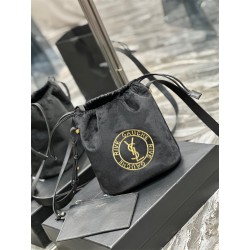 생로랑 펠트 로고 자수 싱글 스트랩 숄더백 710261 ZP