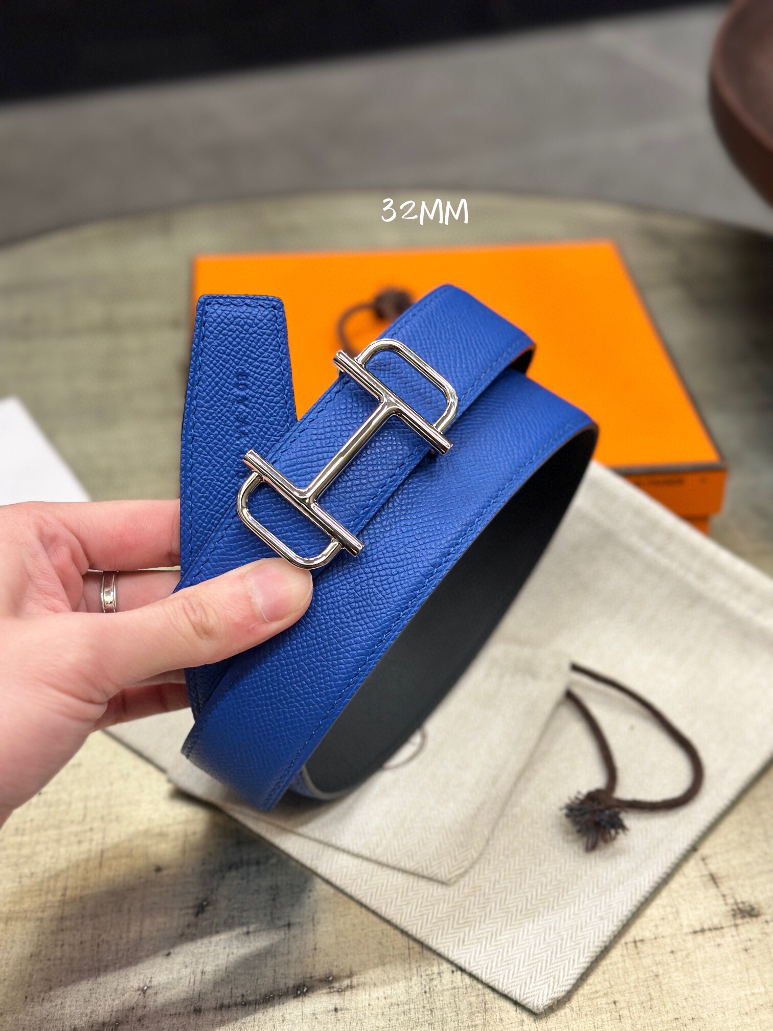 에르메스 2024 남성용 양면벨트 HM081 GD