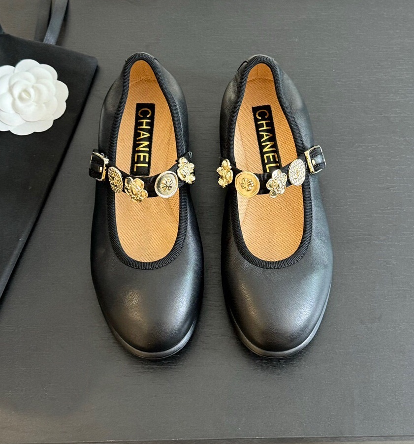 샤넬  2024 여성용 플랫 슈즈 WA4089 DN
