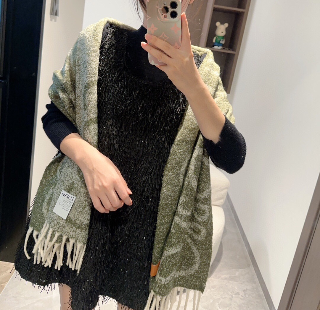 로에베 울 스카프 SN1024 SG1_A