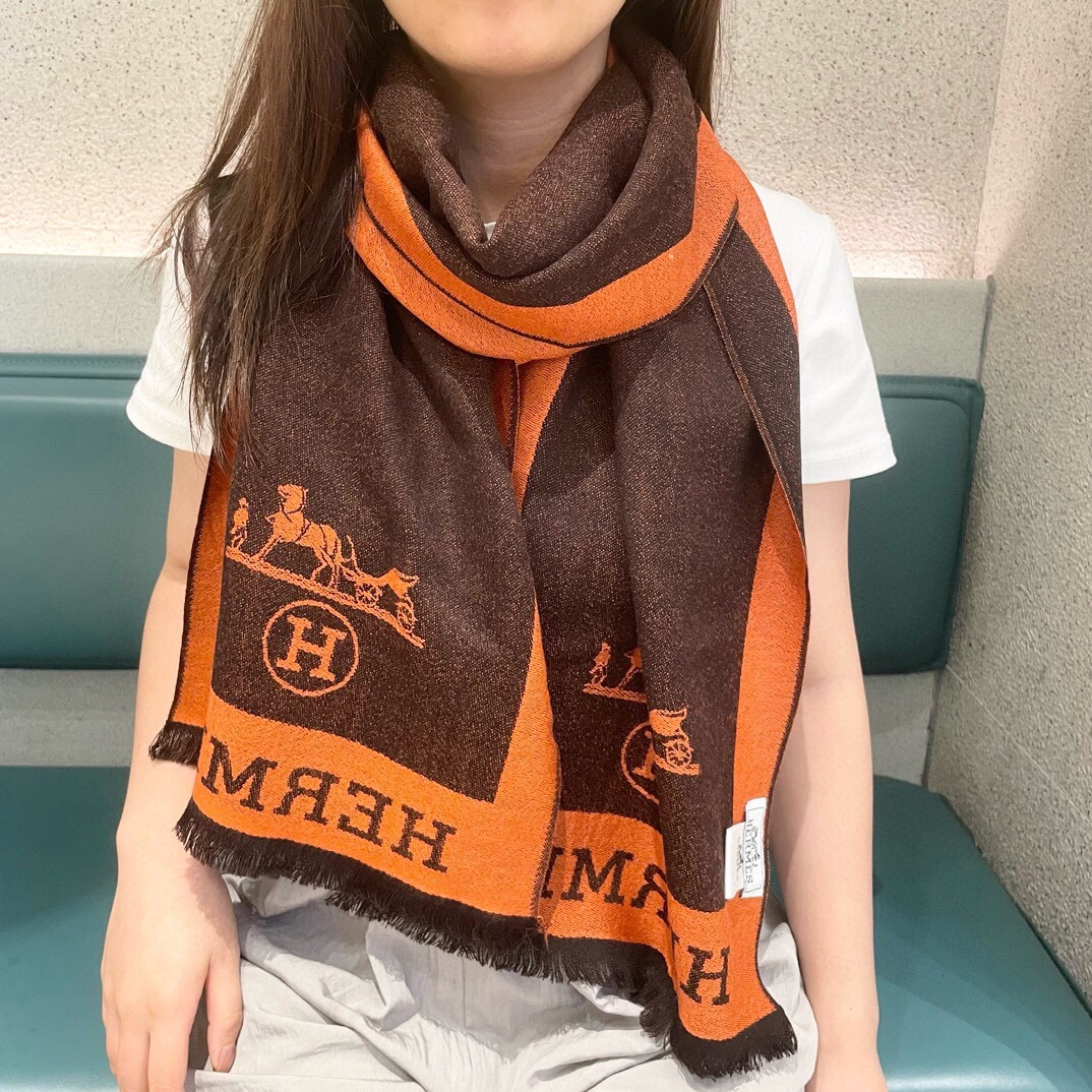 에르메스 캐시미어 스카프 SN1051 SG1_A