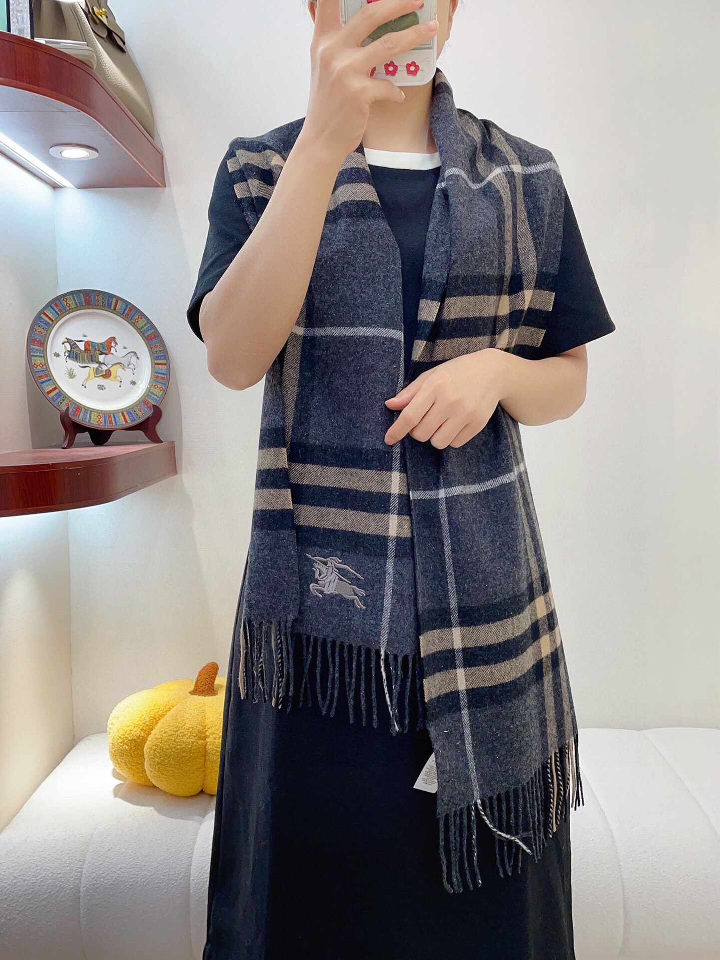 버버리 울 스카프 SN1097 SG1_A