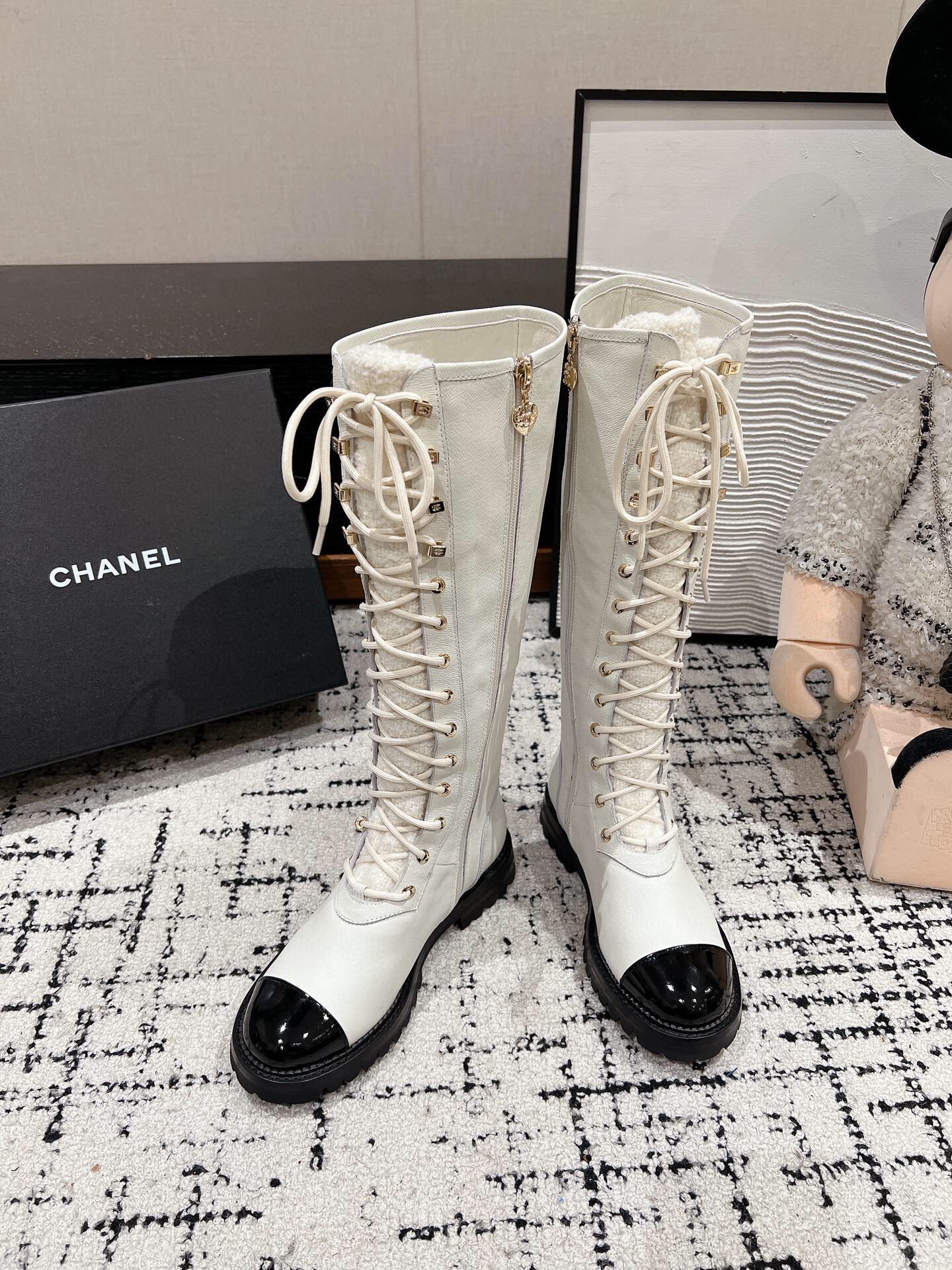 샤넬 2024 여성용 롱부츠 WA4877 DN