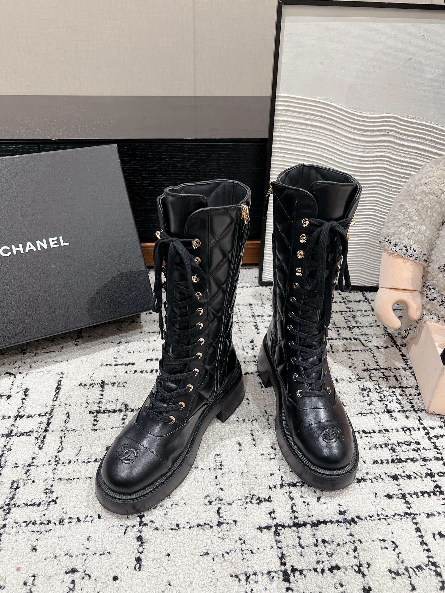 샤넬 2024 여성용 롱부츠 WA4881 DN