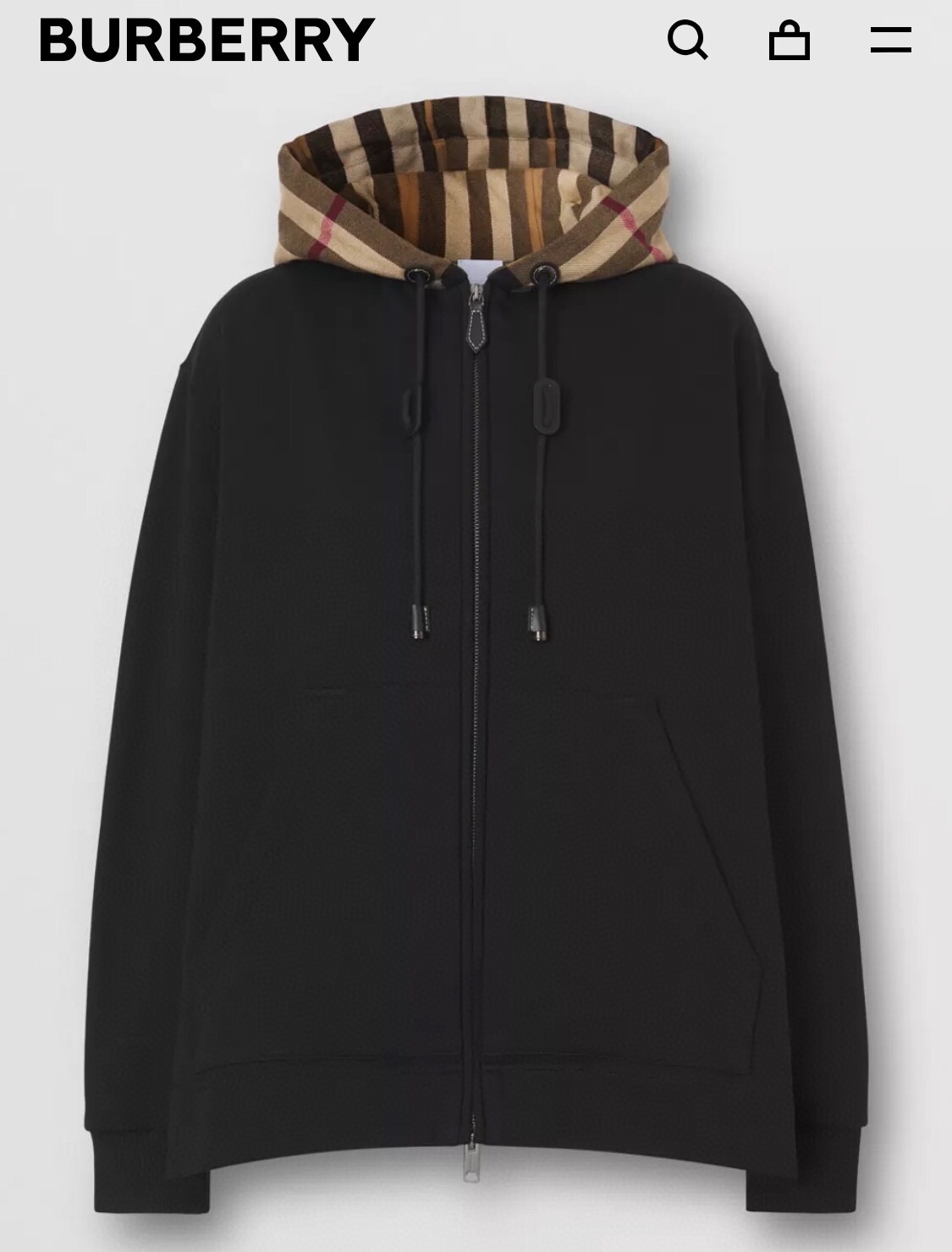 버버리 2025 남성용 후드자켓 BU1118 HD