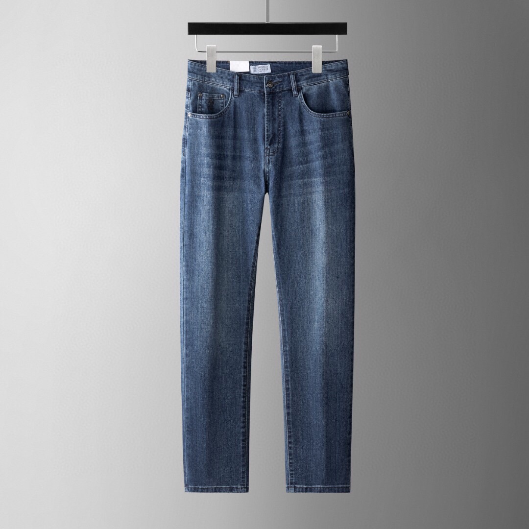 브루넬로 쿠치넬리 2025 남성용 청바지 BL1124 YB 스트레이트