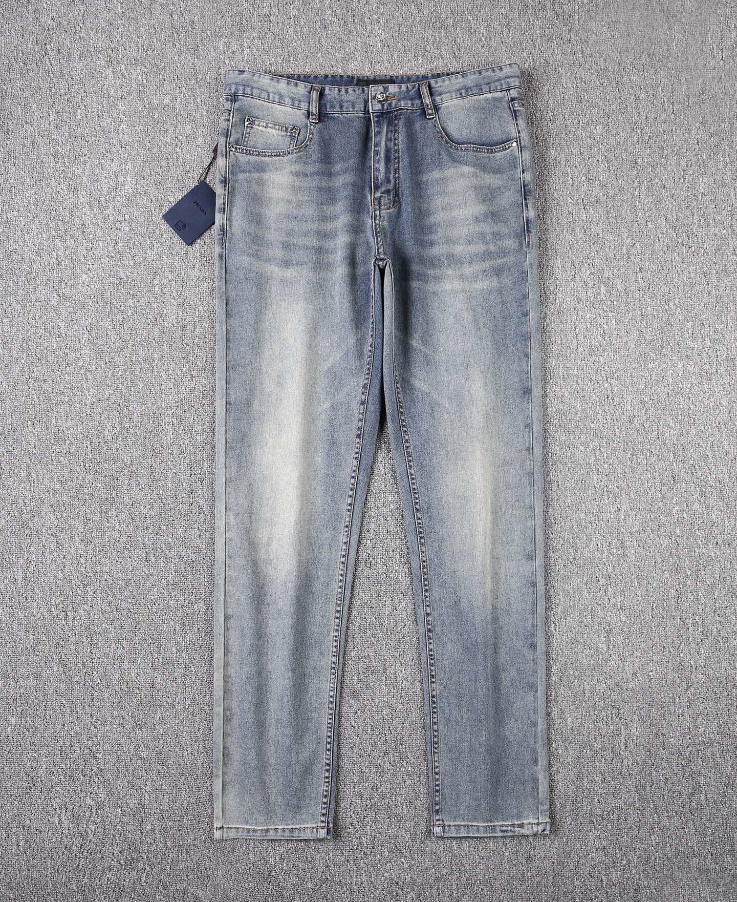 프라다 2025 남성용 청바지 PD1164 YB 스트레이트