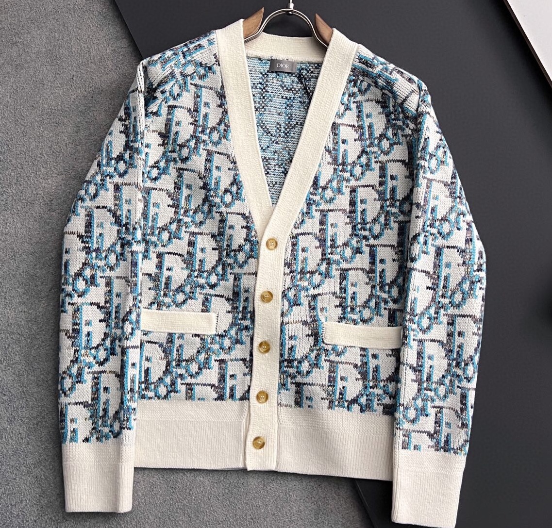 크리스챤 디올 2025 남성용 울 가디건 CD750 YB