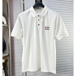 미우미우 2025 남성용 폴로반팔티 MM028 PD