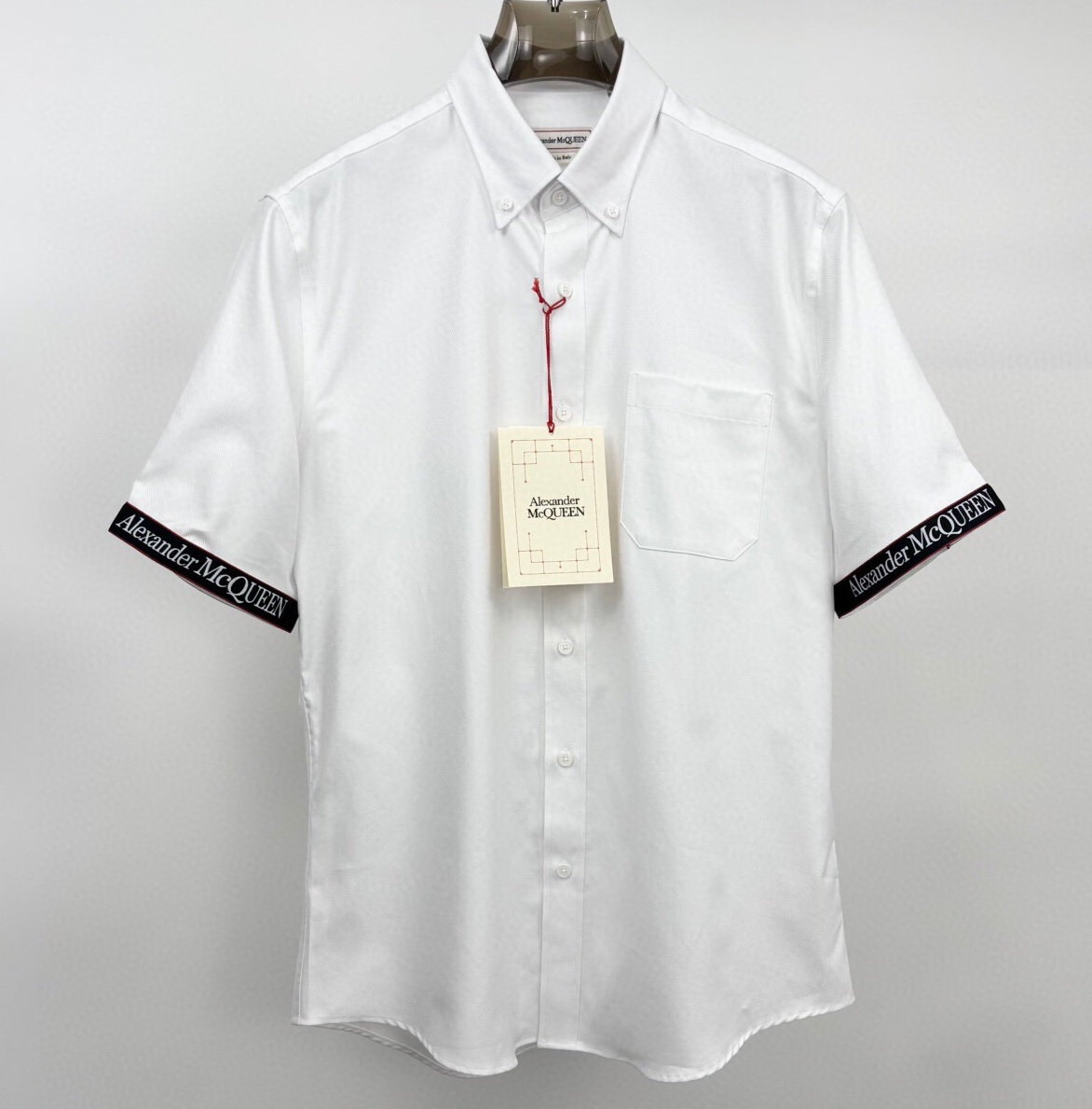 알렉산더 맥퀸 2025 남성용 반팔셔츠 RM001 YB