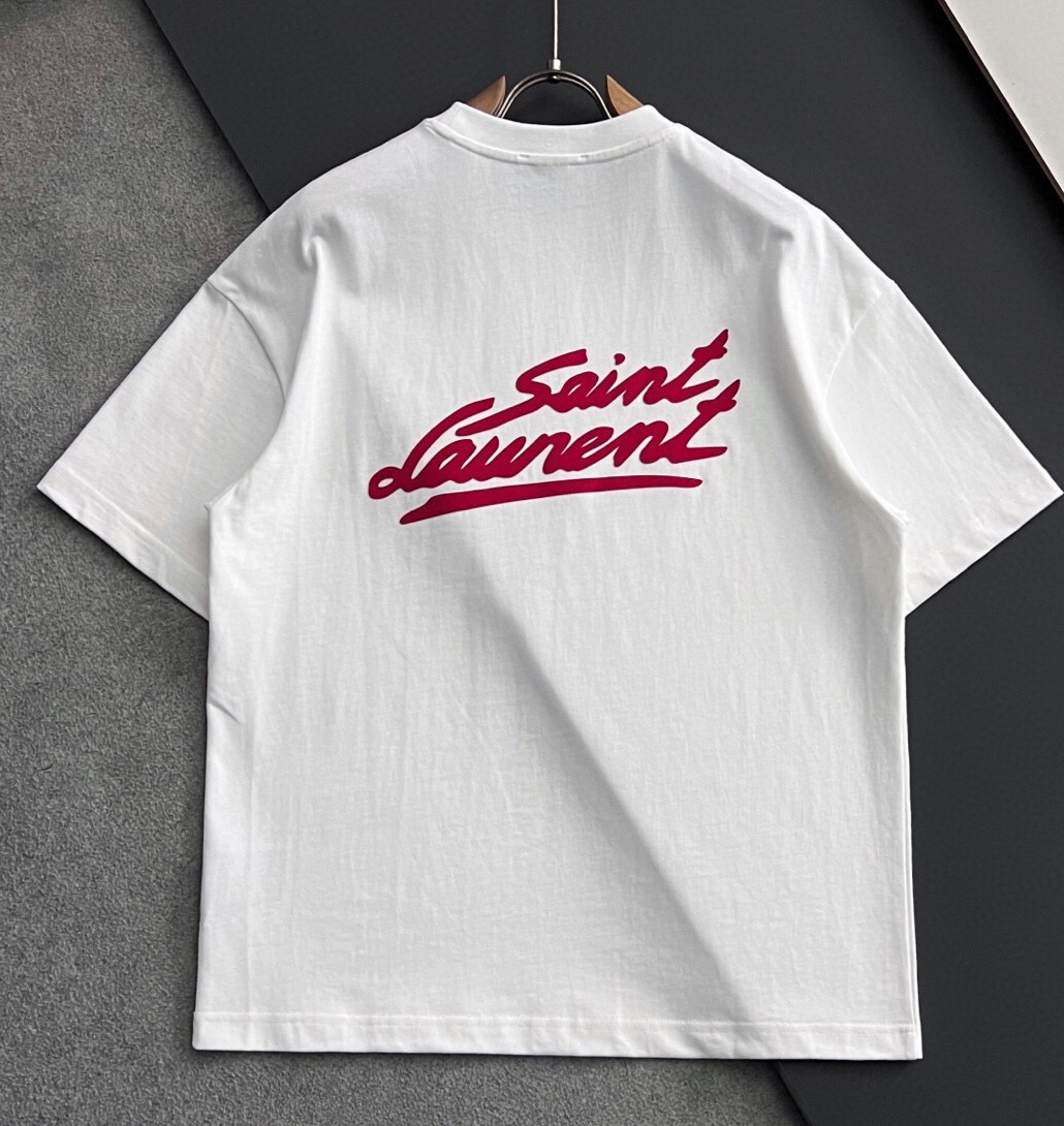 생로랑 2025 남성용 반팔티 YSL067 YB 2컬러