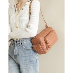[홍콩명품.CHANEL] 샤넬  라지 체인 플랩백 카라멜 GD
