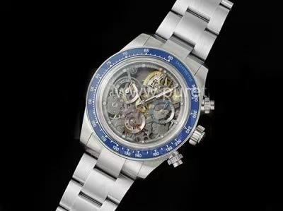 ROLEX 로렉스 롤렉스 데이토나 스테인레스 스틸 크로노그래프 스켈레톤 다이얼, 메탈밴드