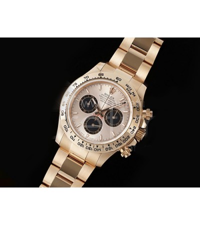 ROLEX 로렉스 롤렉스 데이토나 126505 크로노 로즈골드 로즈골드/블랙 다이얼, 메탈밴드