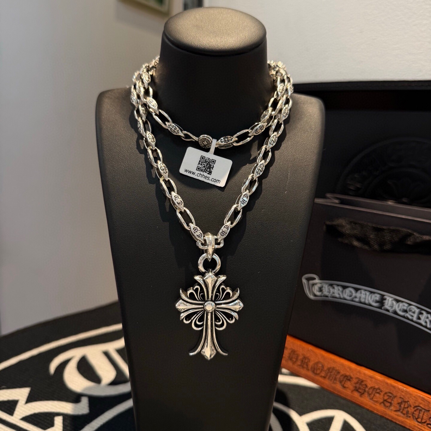 [홍콩명품.Chrome Hearts] 크롬하츠 25SS 로고  크로스로고 커플 목걸이, SN997 SG1-A, 홍콩명품쇼핑몰,인터넷명품,온라인명품사이트,남자명품,해외직구