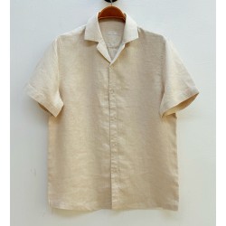 [홍콩명품.BRUNELLO CUCINELLI]브루넬로 쿠치넬리 2025 남성용 린넨 반팔셔츠 BL1199 HD 홍콩명품의류,구매대행,온라인명품