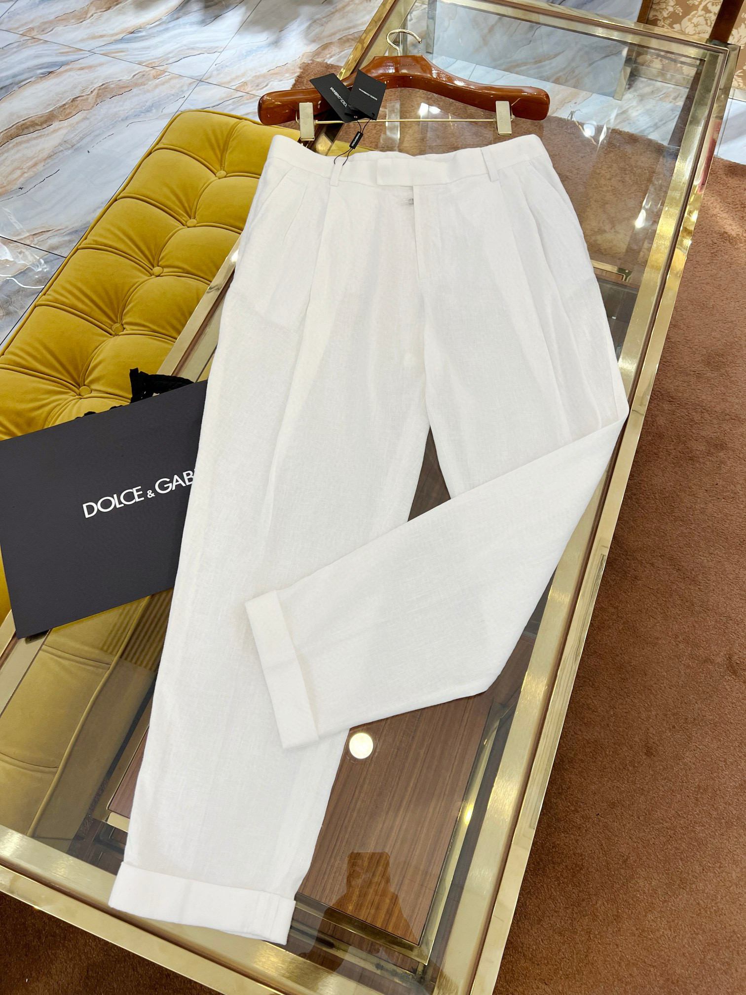 [홍콩명품] 돌체앤가바나 2025 남성용 린넨 바지 DG427 HD 홍콩명품의류,구매대행,온라인명품