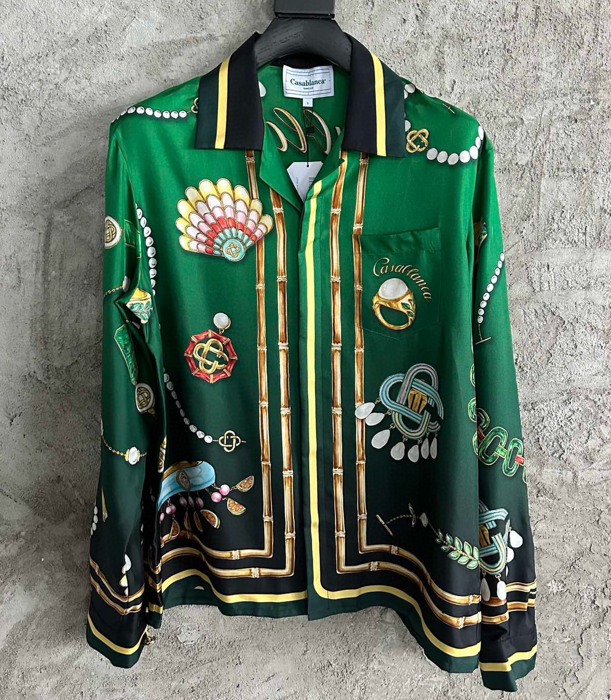 [홍콩명품.CSSABLANCA] 카사블랑카 2025 남성용 실크 긴팔셔츠세트 GT145 HD 홍콩명품의류,구매대행,온라인명품