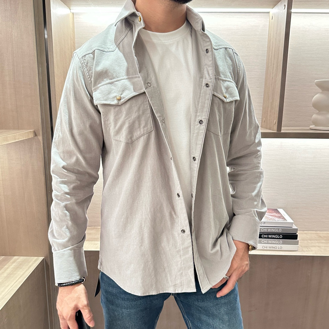 [홍콩명품.BRUNELLO CUCINELLI]브루넬로 쿠치넬리 2025 남성용 코르덴셔츠 BL1228 HD 홍콩명품의류,구매대행,온라인명품