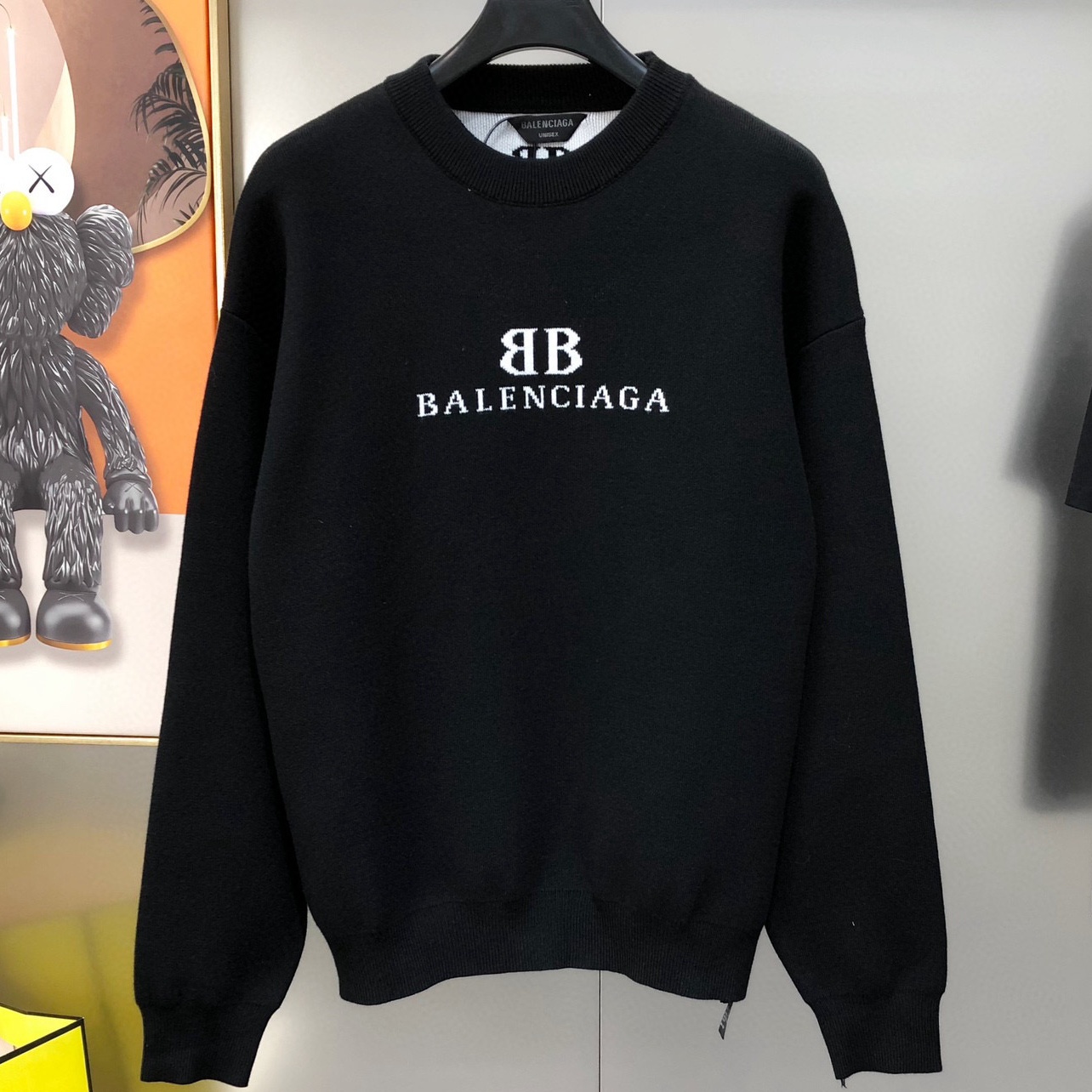 [홍콩명품.BALENCIAGA] 발렌시아가 2025 남성용 울혼방  풀오버 BL1248 PD 홍콩명품의류,구매대행,온라인명품