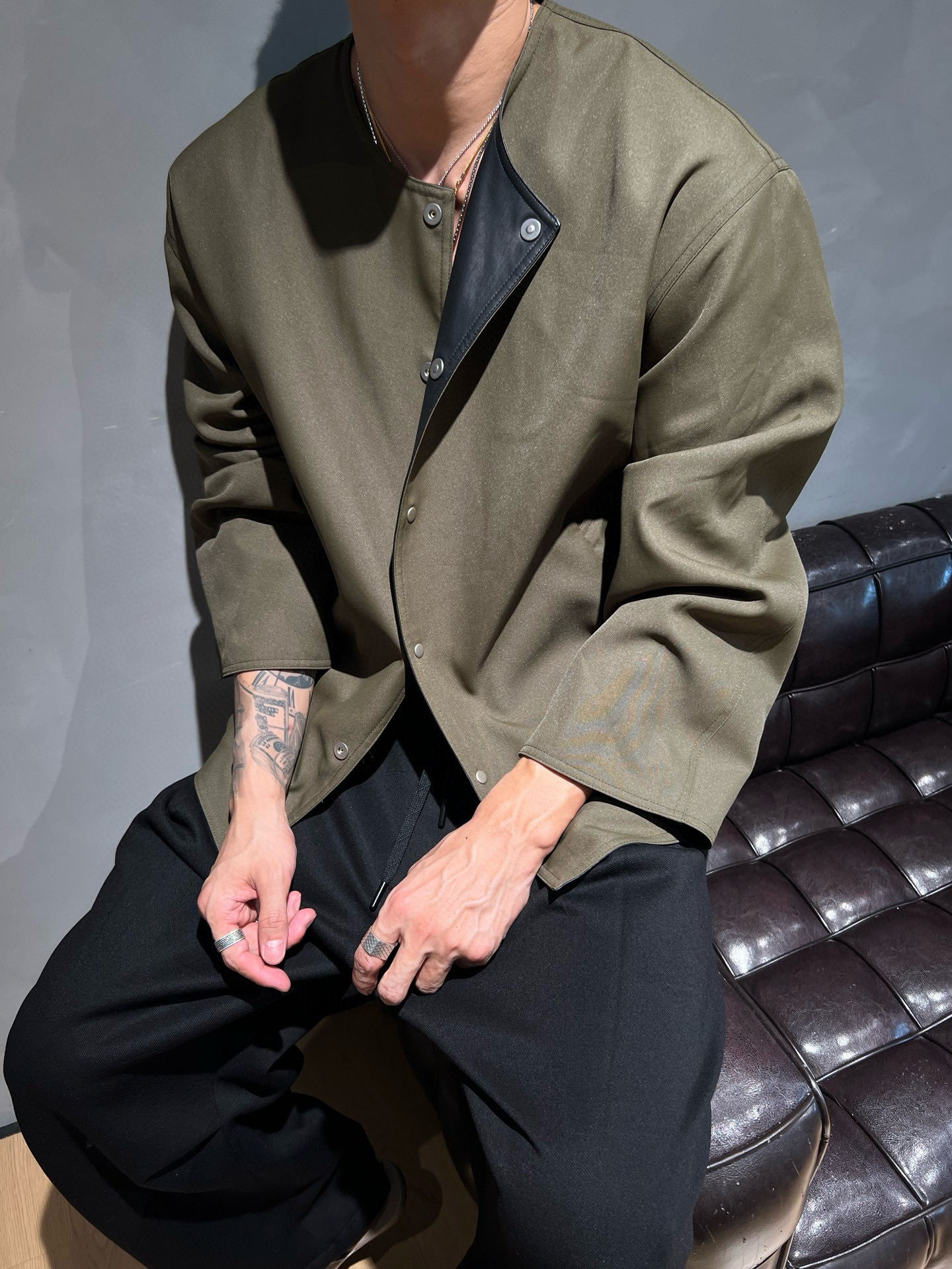 [홍콩명품.THEROW] 더로우 2025 남성용 양면자켓 GT201 HD 홍콩명품의류,구매대행,온라인명품