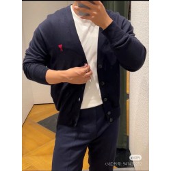 [홍콩명품.AMI] 아미 2025 남성용 니트가디건  AM026 YB 홍콩명품의류,구매대행,온라인명품