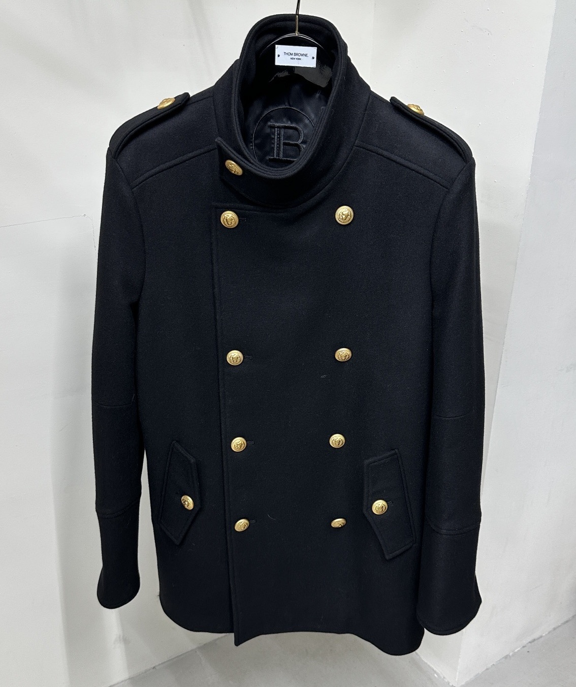 [홍콩명품.BALMAIN] 발망 25SS 로고 패턴 울 코트 자켓 BM038 HD 홍콩명품의류,구매대행,온라인명품