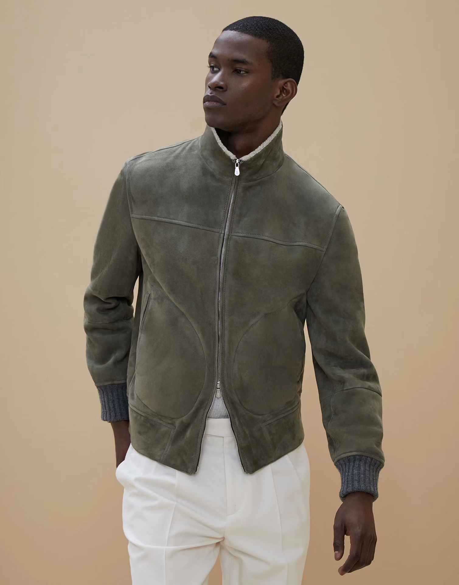 [홍콩명품.BRUNELLO CUCINELLI]브루넬로 쿠치넬리 2025 남성용 모피일체 양가죽 자켓 BL1270 HD 홍콩명품의류,구매대행,온라인명품