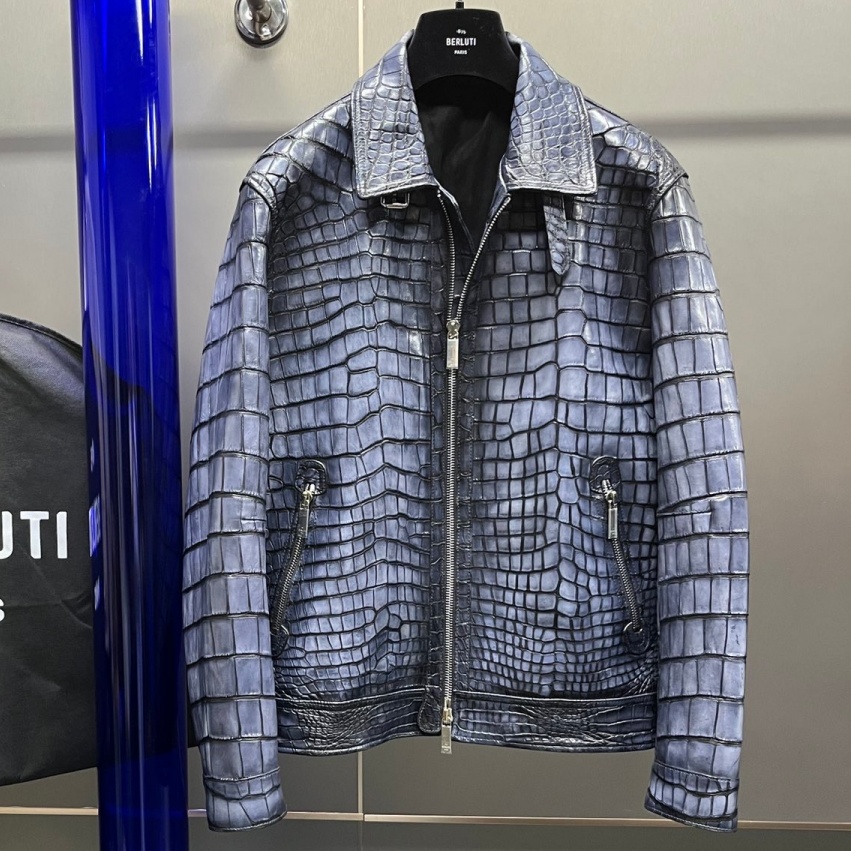 [홍콩명품.BERLUTI]벨루티 2025 남성 핸드메이드 천연악어가죽 자켓 BL107 HD 주문제작 가격문의