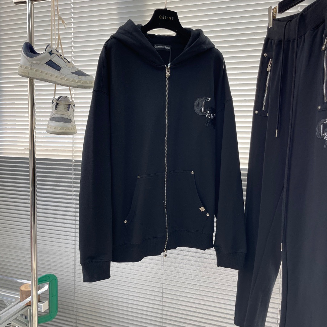 [홍콩명품.CHROME HEARTS] 크롬하츠 2025 남성용 집업후드세트 GC408 HD 홍콩명품의류,구매대행,온라인명품