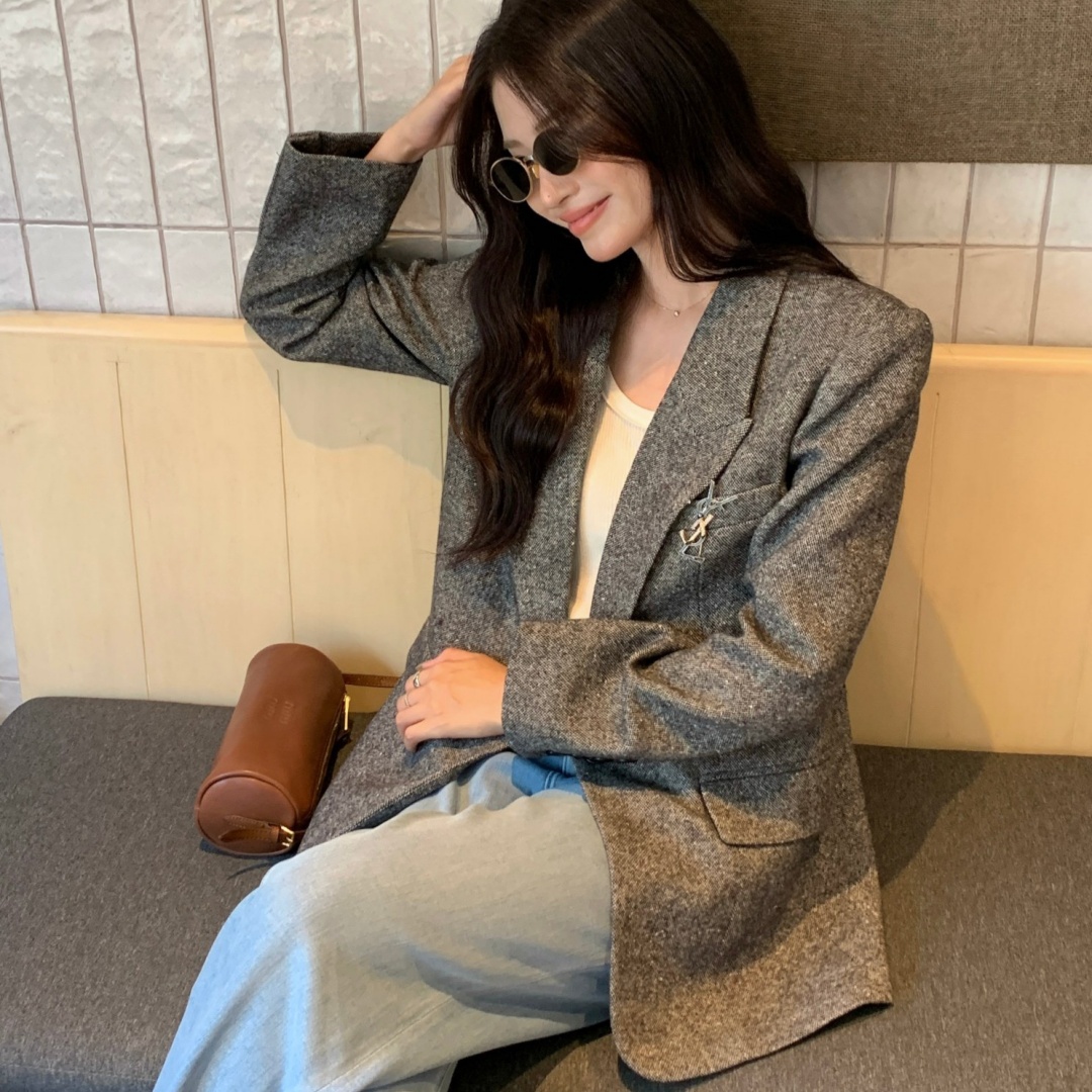 [홍콩명품.SAINT LAURENT] 생로랑 2025 여성용 수트자켓 WA5775 JS 홍콩명품의류,구매대행,온라인명품