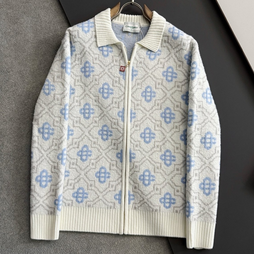 [홍콩명품.CSSABLANCA] 카사블랑카 2025 남성용 울 가디건 GT1269 YB 홍콩명품의류,구매대행,온라인명품