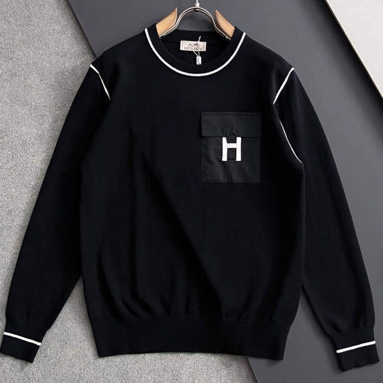 [홍콩명품.HERMES] 에르메스 2025 남성용 니트 풀오버 HM446 YB 2컬러 홍콩명품의류,구매대행,온라인명품