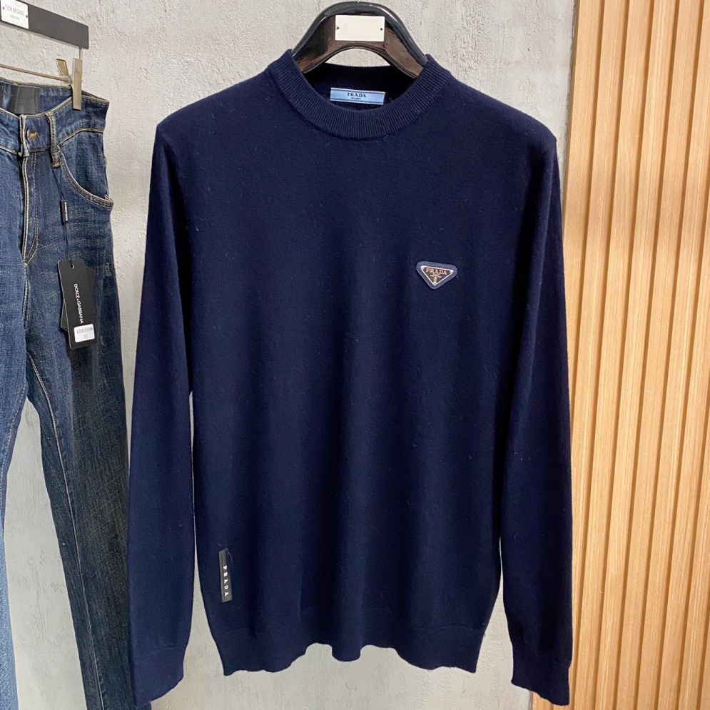 [홍콩명품.PRADA] 프라다 2025 남성용 캐시미어+울 풀오버 PD1501 YB 홍콩명품의류,구매대행,온라인명품