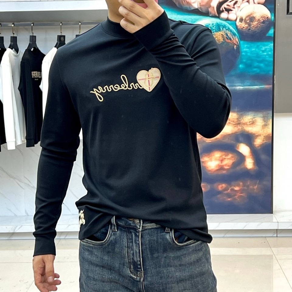 [홍콩명품.BURBERRY] 버버리 2025 남성용 긴팔티 BU1383 PD 홍콩명품의류,구매대행,온라인명품