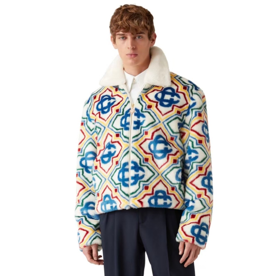 [홍콩명품.CSSABLANCA] 카사블랑카 2025 남성용 칼라 페이크 퍼 자켓 GT322 HD 홍콩명품의류,구매대행,온라인명품