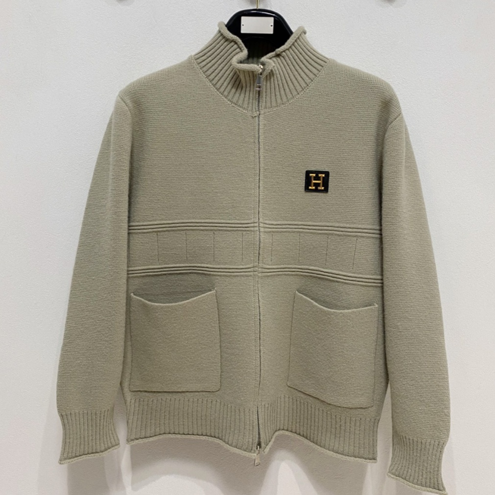 [홍콩명품.HERMES] 에르메스 2025 남성용 니트 가디건 HM460 PD 홍콩명품의류,구매대행,온라인명품