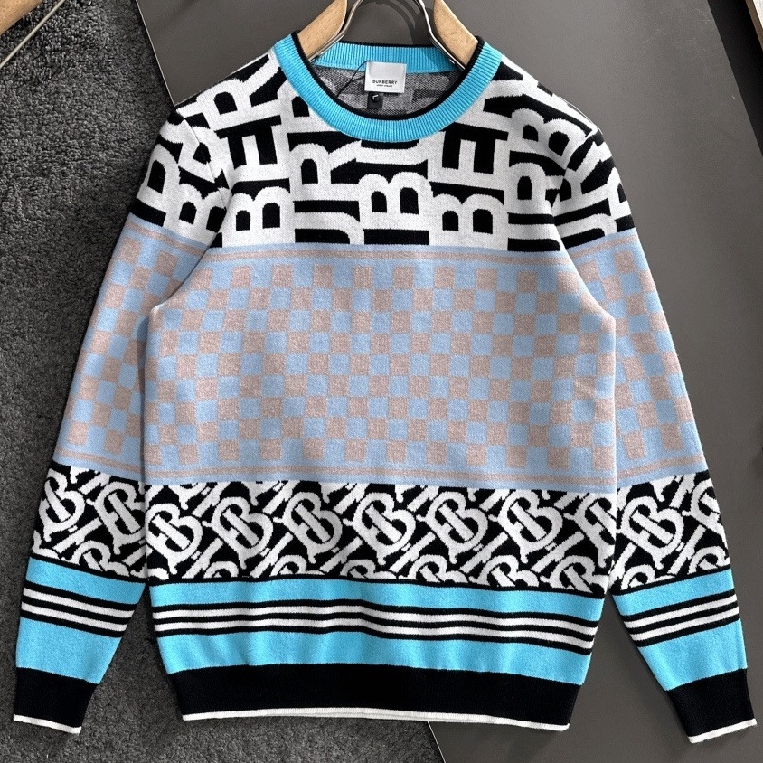 [홍콩명품.BURBERRY] 버버리 2025 남성용 니트풀오버 BU1435 HD 홍콩명품의류,구매대행,온라인명품
