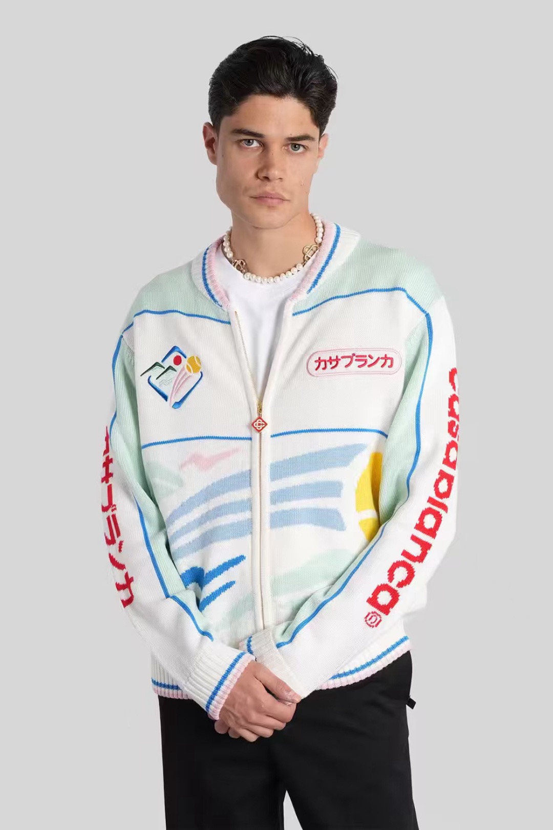 [홍콩명품.CSSABLANCA] 카사블랑카 2025 남성용 울 가디건 GT313 HD 홍콩명품의류,구매대행,온라인명품