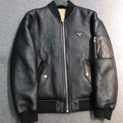 [홍콩명품.PRADA] 프라다 2026 남성용 모피일체 양가죽 자켓 P1675 HD 홍콩명품의류,구매대행,온라인명품