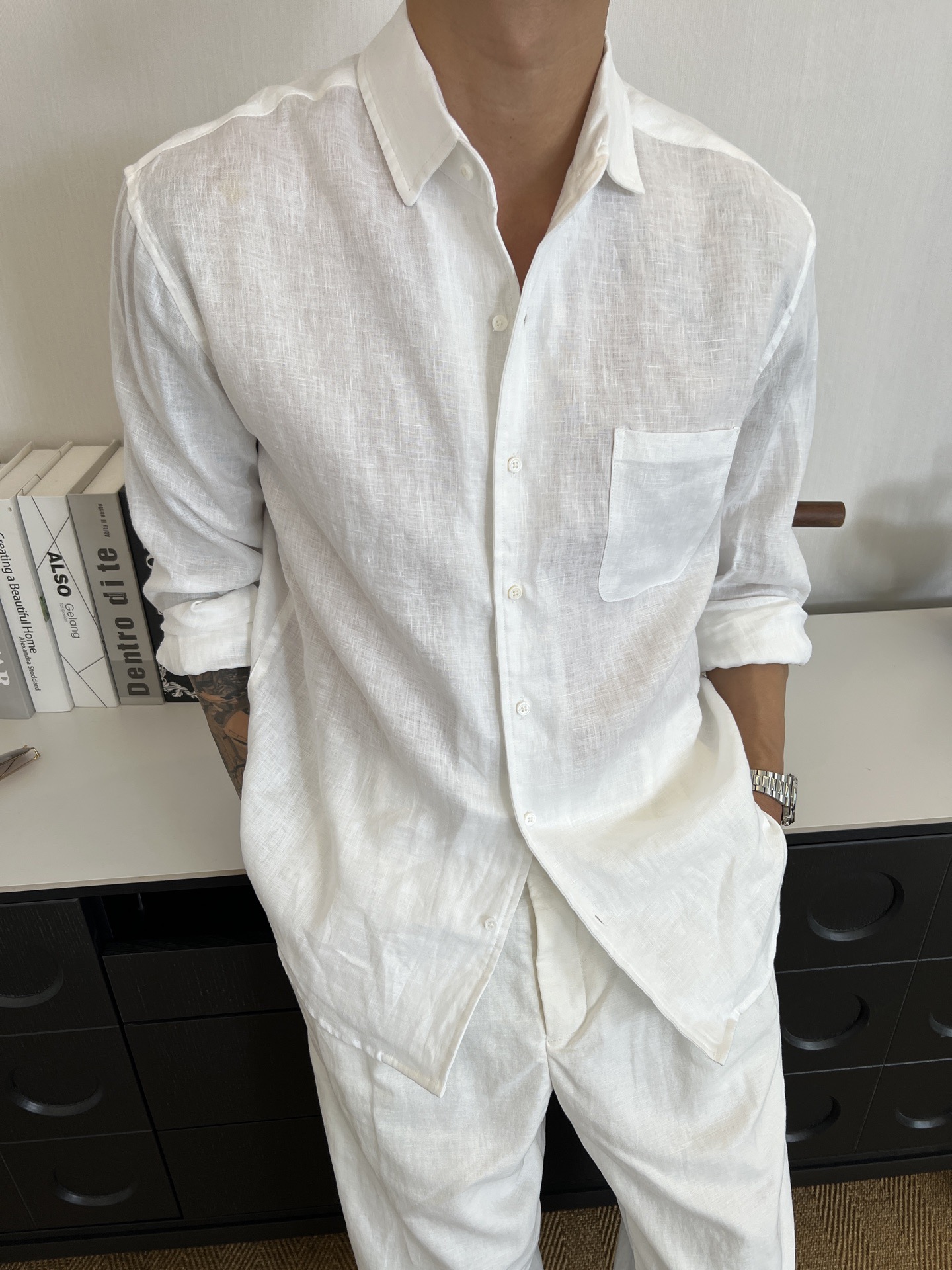 [홍콩명품.loro piana] 로로피아나 2026 남성용 린넨셔츠 LP986 HD 홍콩명품의류,구매대행,온라인명품