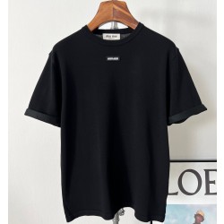 [홍콩명품,MIU MIU] 미우미우 26SS 로고 니트반팔 MM088 HD 홍콩명품의류,구매대행,온라인명품