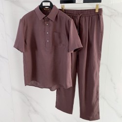 [홍콩명품.loro piana]로로피아나 2026 남성용 반팔셔츠 세트 LP1143 HD 홍콩명품의류,구매대행,온라인명품