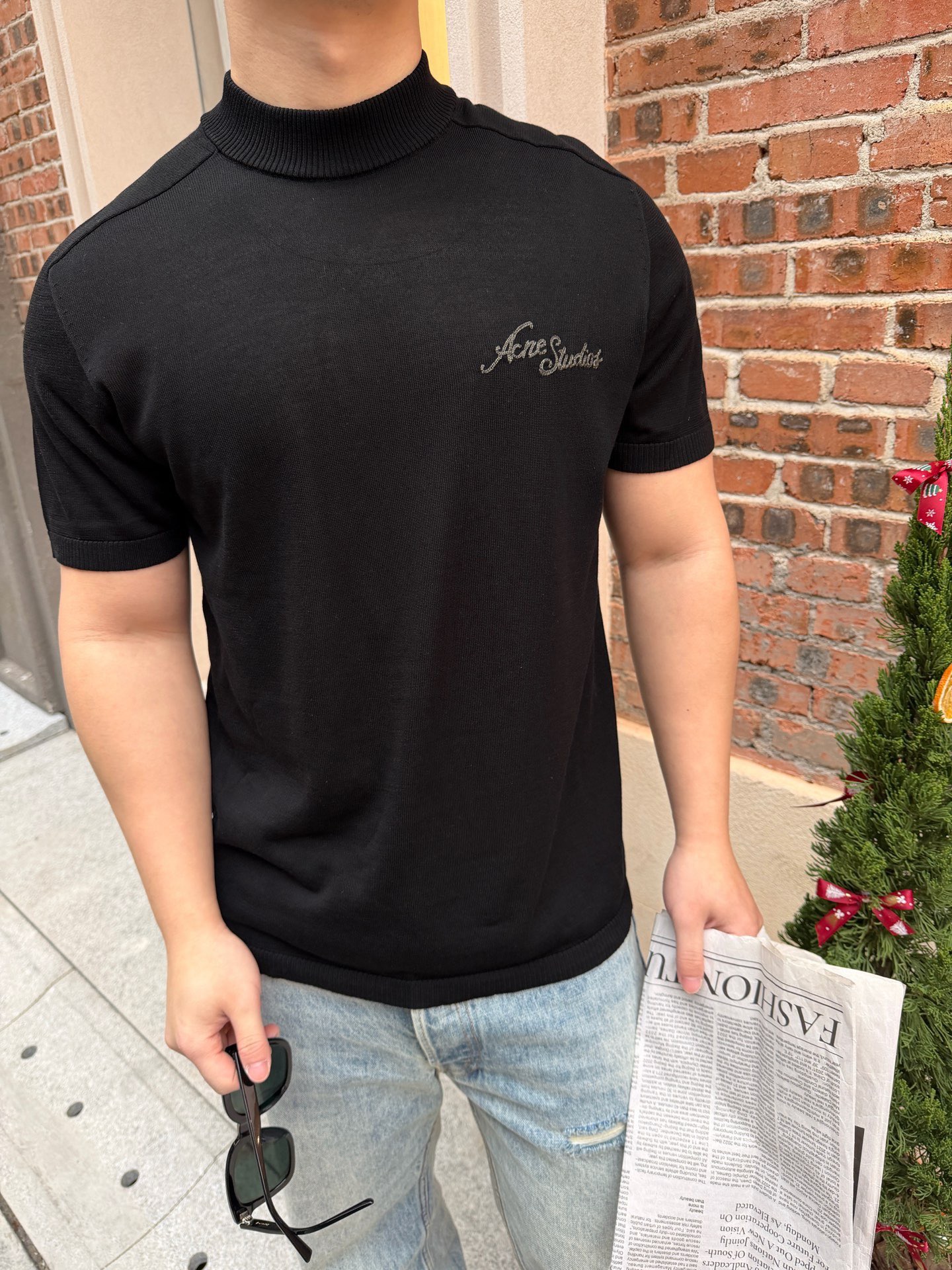 [홍콩명품.ACNE] 아크네 스튜디오 2026 남성용 니트반팔 GT491 HD 홍콩명품의류,구매대행,온라인명품