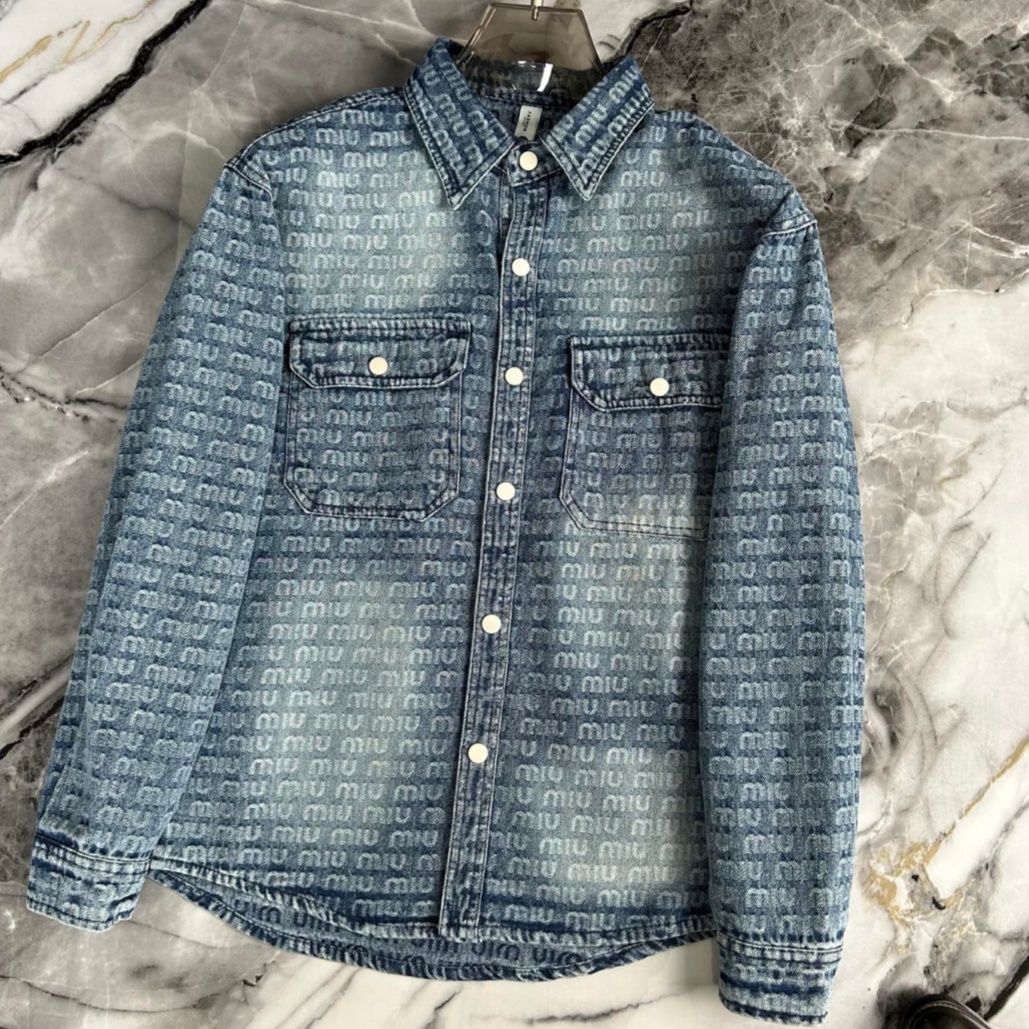 [홍콩명품,MIU MIU] 미우미우 2026 청셔츠 MM097 PD 홍콩명품의류,구매대행,온라인명품