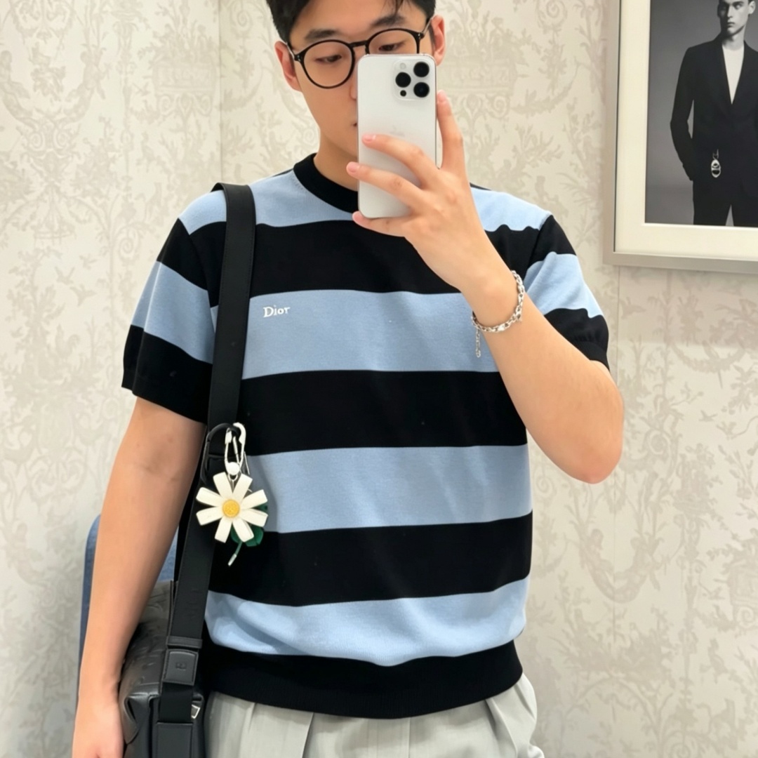 [홍콩명품.Christian Dior] 크리스챤 디올 2026 남성용 니트반팔 CD1706 HD 홍콩명품의류,구매대행,온라인명품