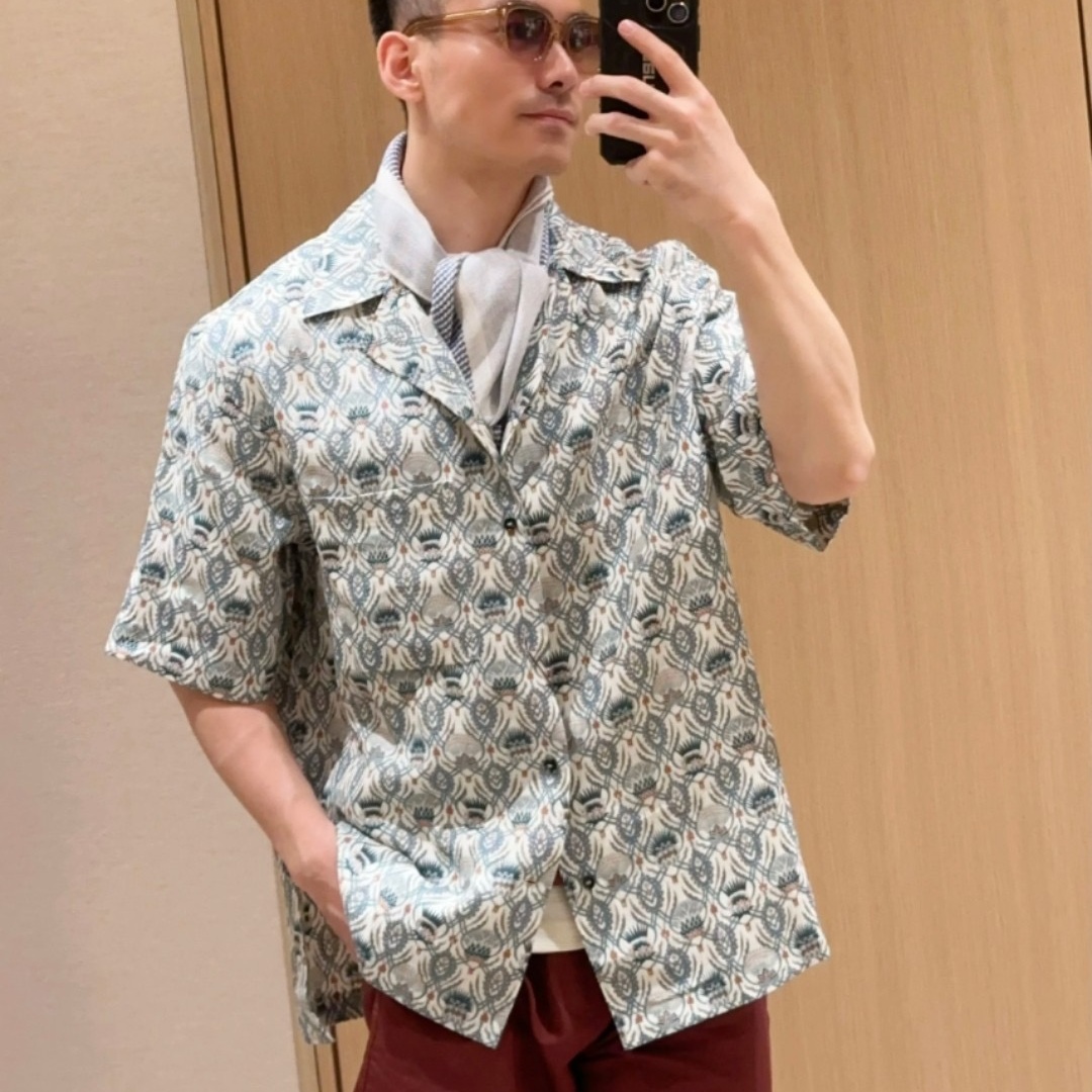 [홍콩명품.loro piana] 로로피아나 2026 남성용 린넨반팔셔츠 LP1240 YB 홍콩명품의류,구매대행,온라인명품
