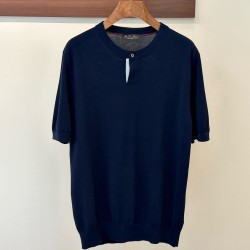 [홍콩명품.loro piana] 로로피아나 2026 남성용 니트반팔 LP1269 HD  홍콩명품의류,구매대행,온라인명품