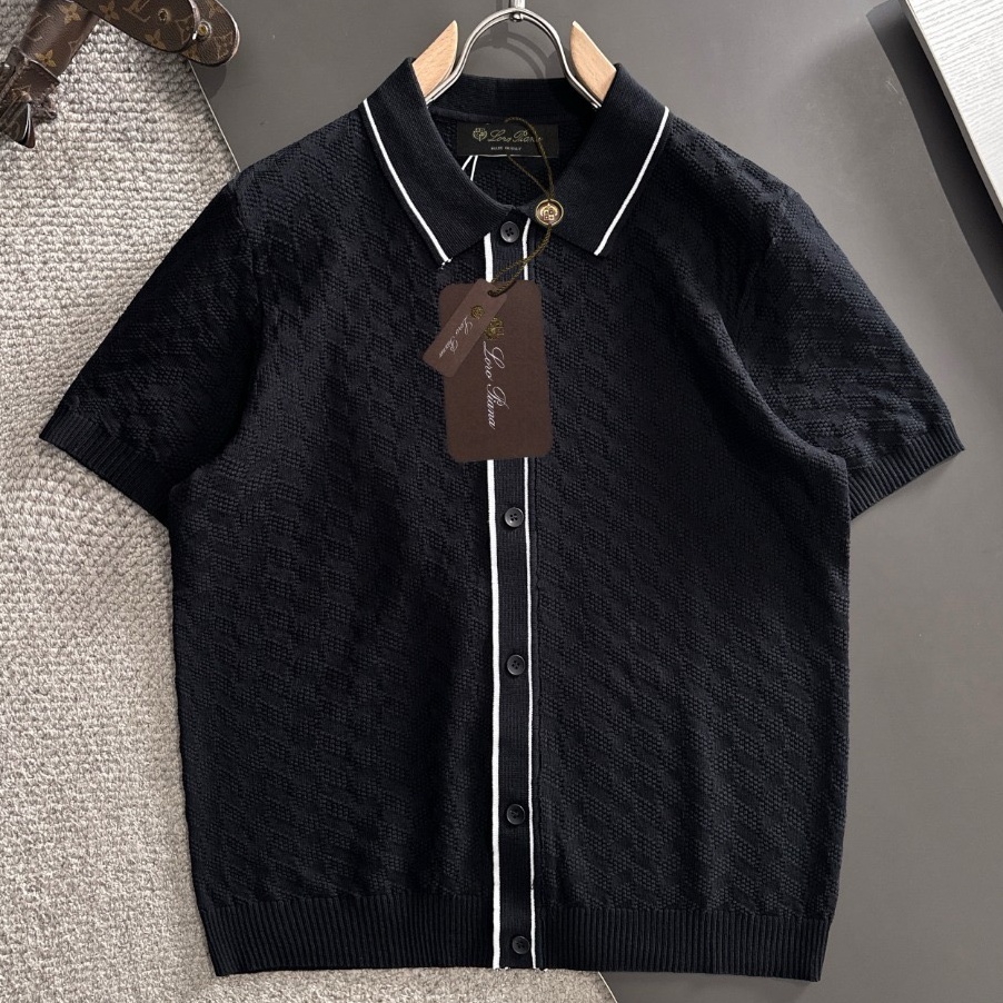 [홍콩명품.loro piana] 로로피아나 2026 남성용 니트반팔 LP1273 PD 홍콩명품의류,구매대행,온라인명품